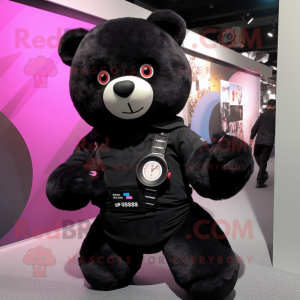 Black Teddy Bear mascotte...