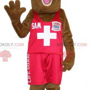 Kameelmascotte in EHBO-outfit. - Redbrokoly.com