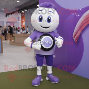 Lavendel fotball maskot...