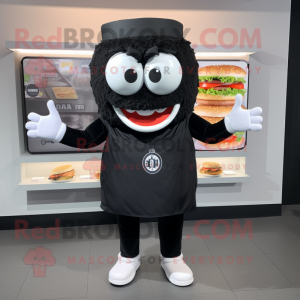 Black Burgers maskot drakt...