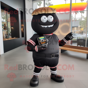 Black Burgers maskot kostym...