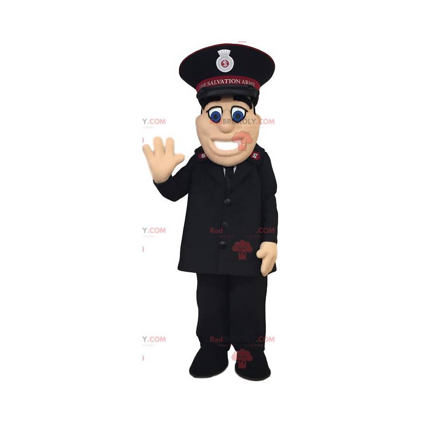 Mascote do oficial do Exército de Salvação. Fantasia de oficial