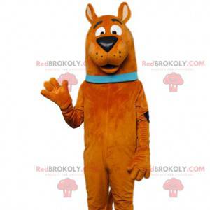 Maskot av den berømte Scooby-Doo. Scooby-Doo kostyme -