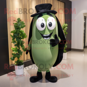 Olive Green Bean mascotte...