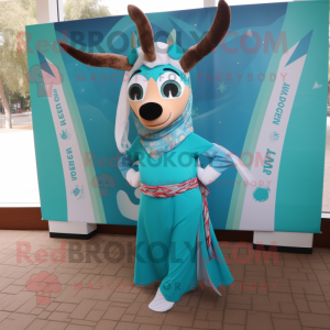 Teal Gazelle mascotte...