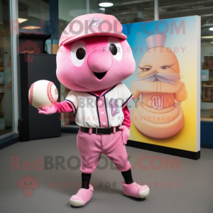 Rosa baseballball maskot...