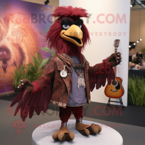 Maroon Crow maskot drakt...