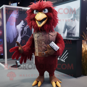 Maroon Crow maskot drakt...