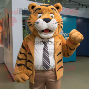 Brown Tiger mascotte...