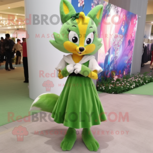 Olive Fox maskot kostume...