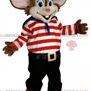 Little mouse mascot in sailor costume. - Redbrokoly.com