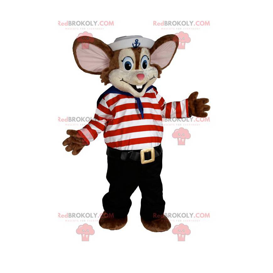 Little mouse mascot in sailor costume. - Redbrokoly.com