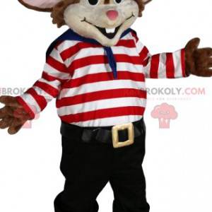 Mała myszka maskotka w stroju marynarza. - Redbrokoly.com
