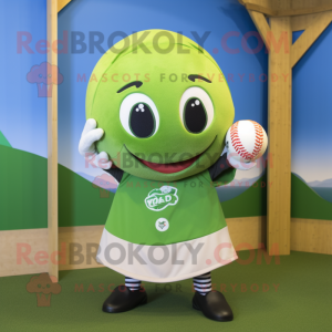 Oliven baseball bold maskot...