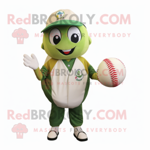 Oliven baseball bold maskot...