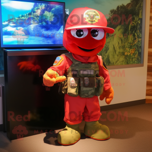 Red Marine Recon maskot...