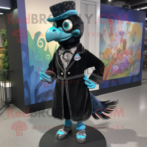 Black Peacock mascotte...