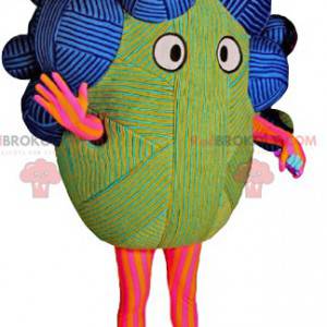 Mascota de bola de lana multicolor. - Redbrokoly.com