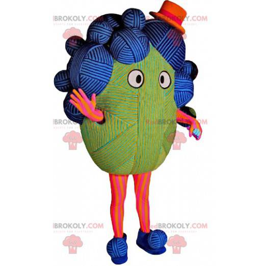 Mascote de bola de lã multicolorida. - Redbrokoly.com