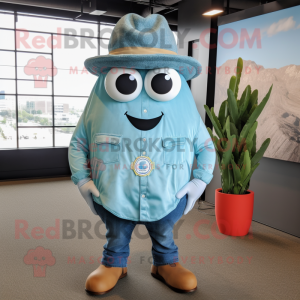 Turquoise Oyster mascotte...