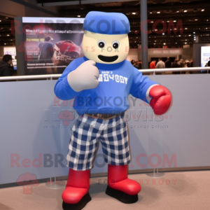 Blue Boxing Glove mascotte...