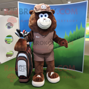 Brown Golf Bag mascotte...