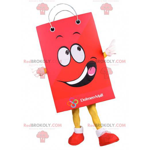 Mascotte de sac en papier rouge.Costume de sac - Redbrokoly.com