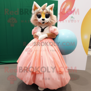 Peach Lynx maskot kostume...