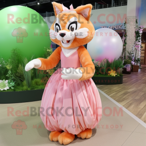 Peach Lynx maskot kostume...