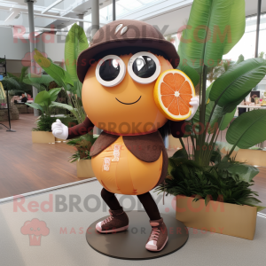 Brown Grapefruit mascotte...