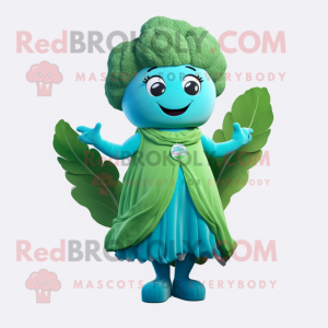 Cyan Broccoli maskot...