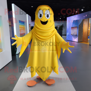 Gul vedhæng maskot kostume...
