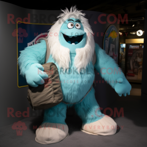 Turkis Yeti maskot kostume...