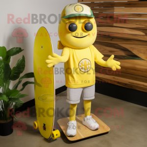 Citrongul skateboard maskot...