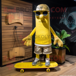 Citrongul skateboard maskot...