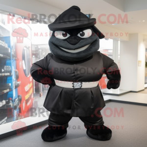 Black Strongman maskot...