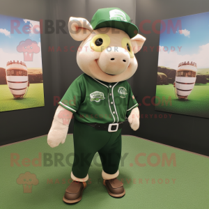 Forest Green Pig mascotte...