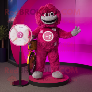 Magenta eenwieler mascotte...