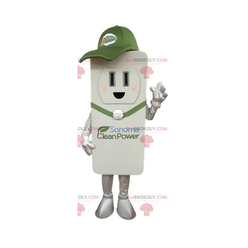 White remote control mascot. Remote control suit -