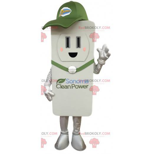 White remote control mascot. Remote control suit -