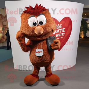 Rust Heart maskot kostume...