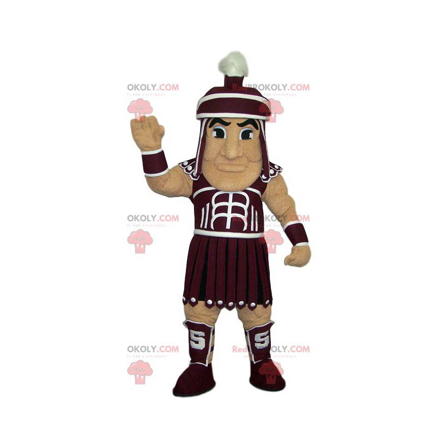 Strijdersmascotte in Romeinse kleding. Warrior kostuum - Strijdersmascotte in Romeinse kleding. Warrior kostuum -