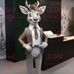 Silver Deer maskot kostume...