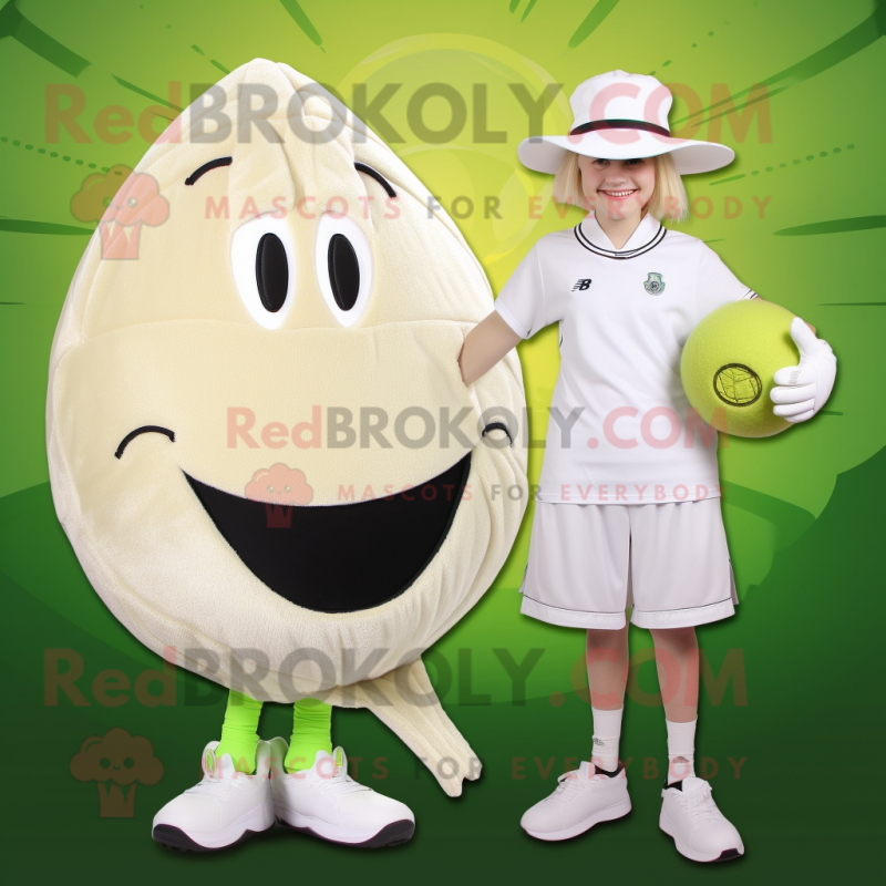 Cream Onion mascot costume character dressed with a Bikini and Caps