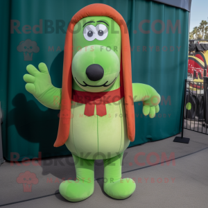 Green Hot Dogs mascotte...