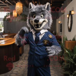 Navy Werewolf maskot...