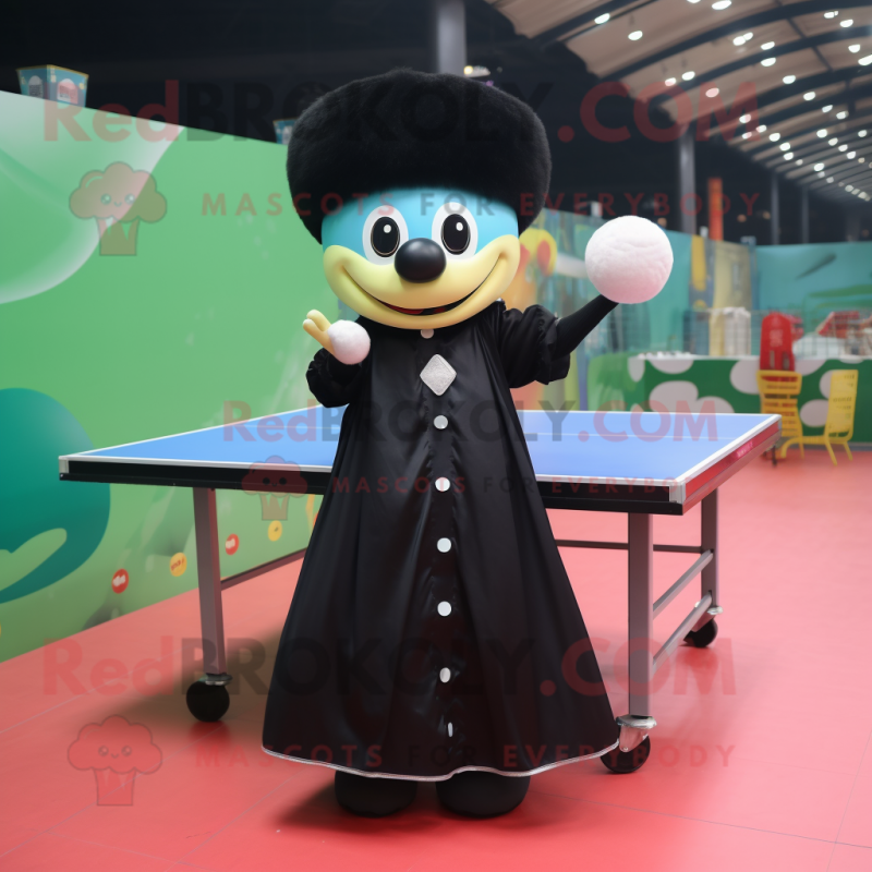 nan Ping Pong Table mascot costume character dressed with a Ball Gown and Gloves nan Ping Pong Table mascot costume character dressed with a Ball Gown and Gloves