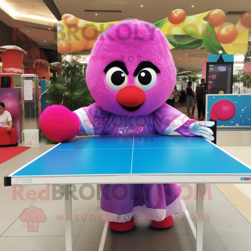nan Ping Pong Table mascot costume character dressed with a Ball Gown and Gloves nan Ping Pong Table mascot costume character dressed with a Ball Gown and Gloves