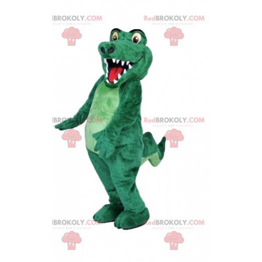 Mascotte de crocodile excentrique. Costume de crocodile -