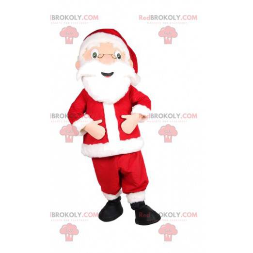 Super happy Santa Claus mascot. Santa costume - Redbrokoly.com